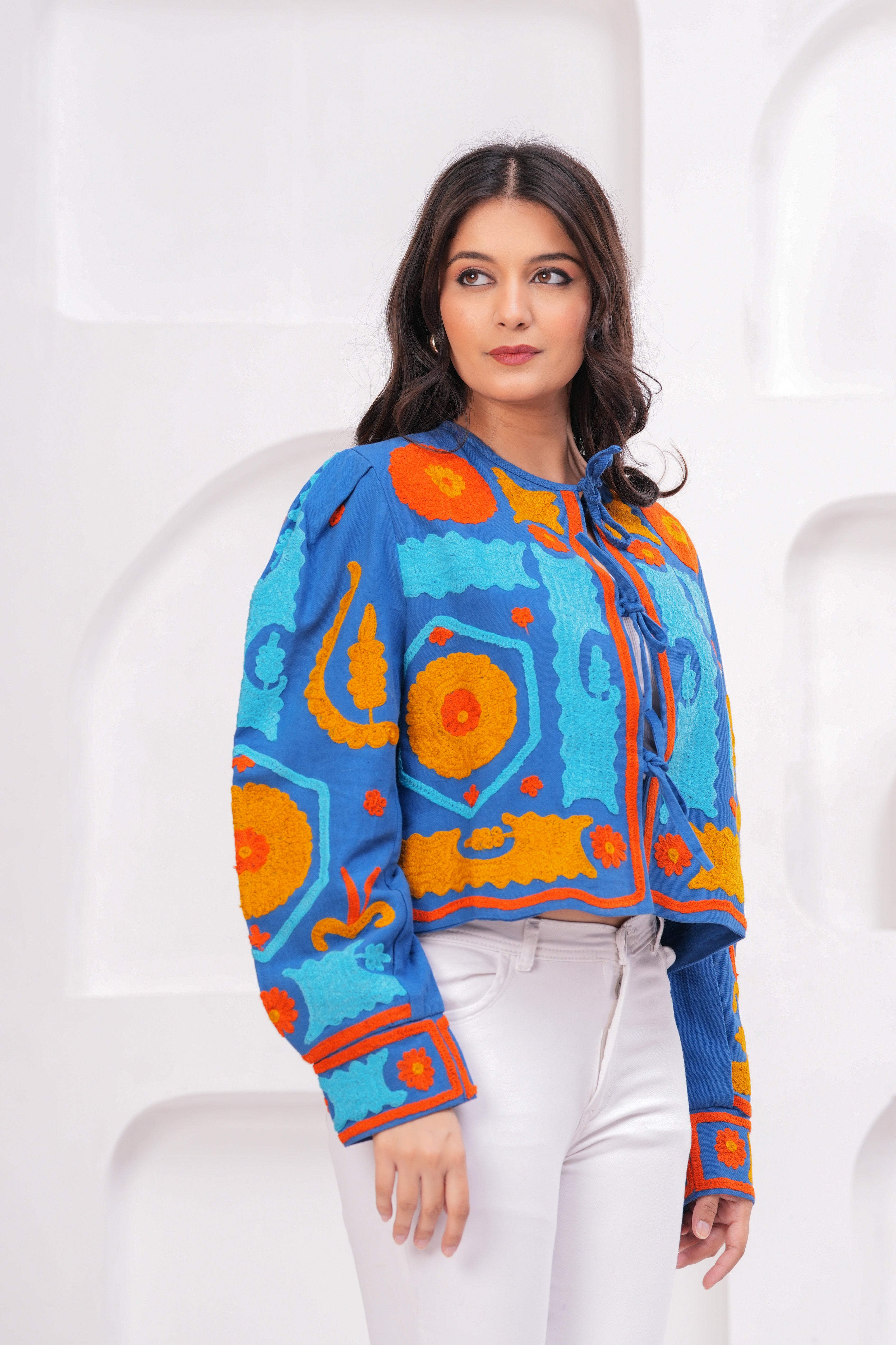 Indian Tunic Gown Hand Printed Cotton Dress.