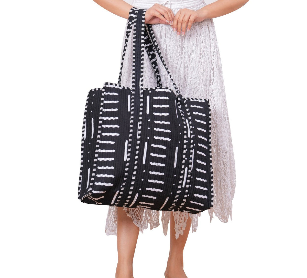 Indian Cotton Quilted Handmade Tote Bag